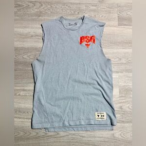 Under Armour Light Gray Project Rock Men's Tank Top